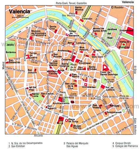 City of Valencia Map .